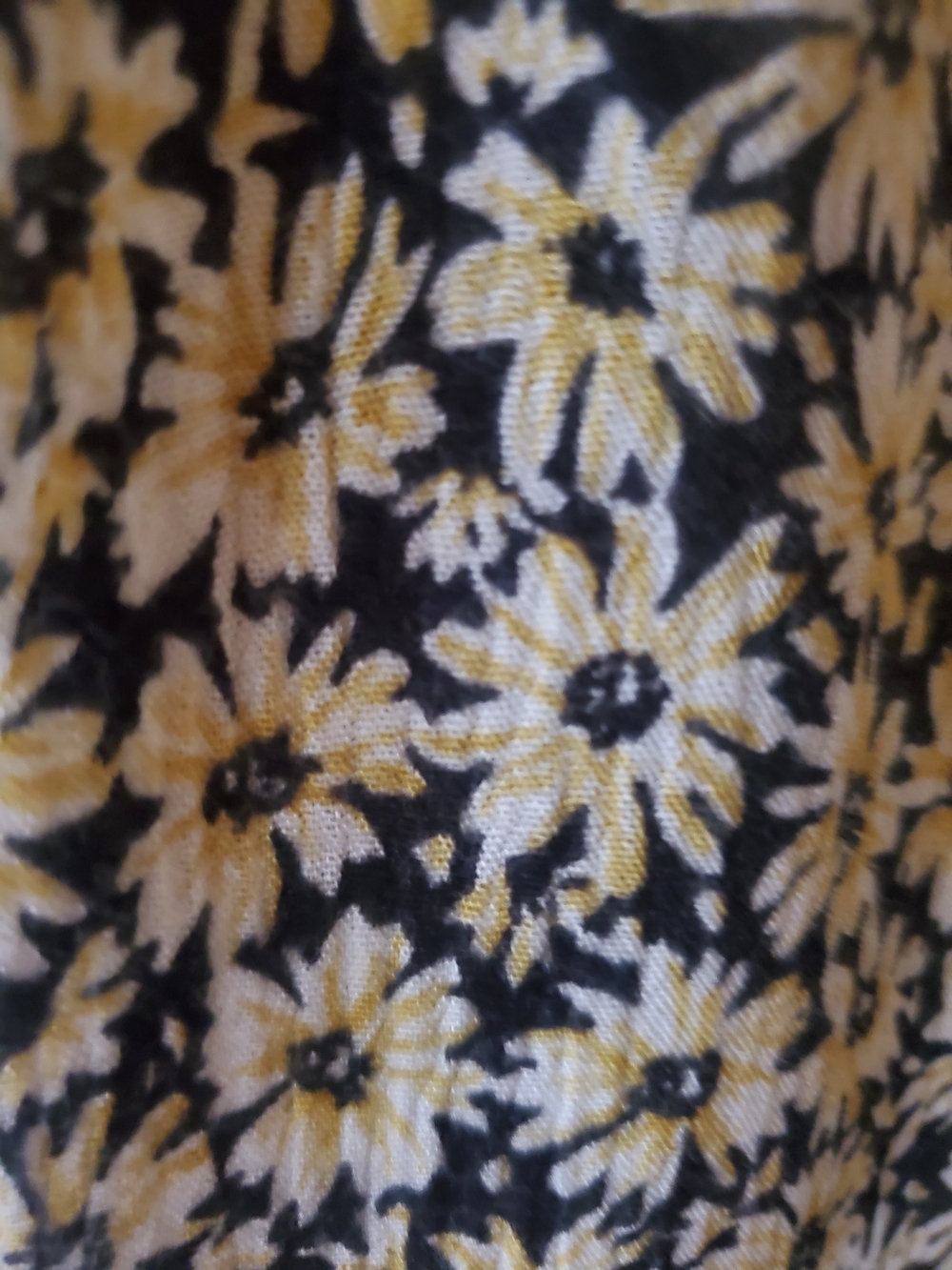 Vintage 90s Daisy Print Jumpsuit Wide Leg Palazzo Button Front Romper Navy - Picture 8 of 11